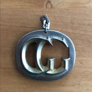 Vintage silver Gucci key chain
